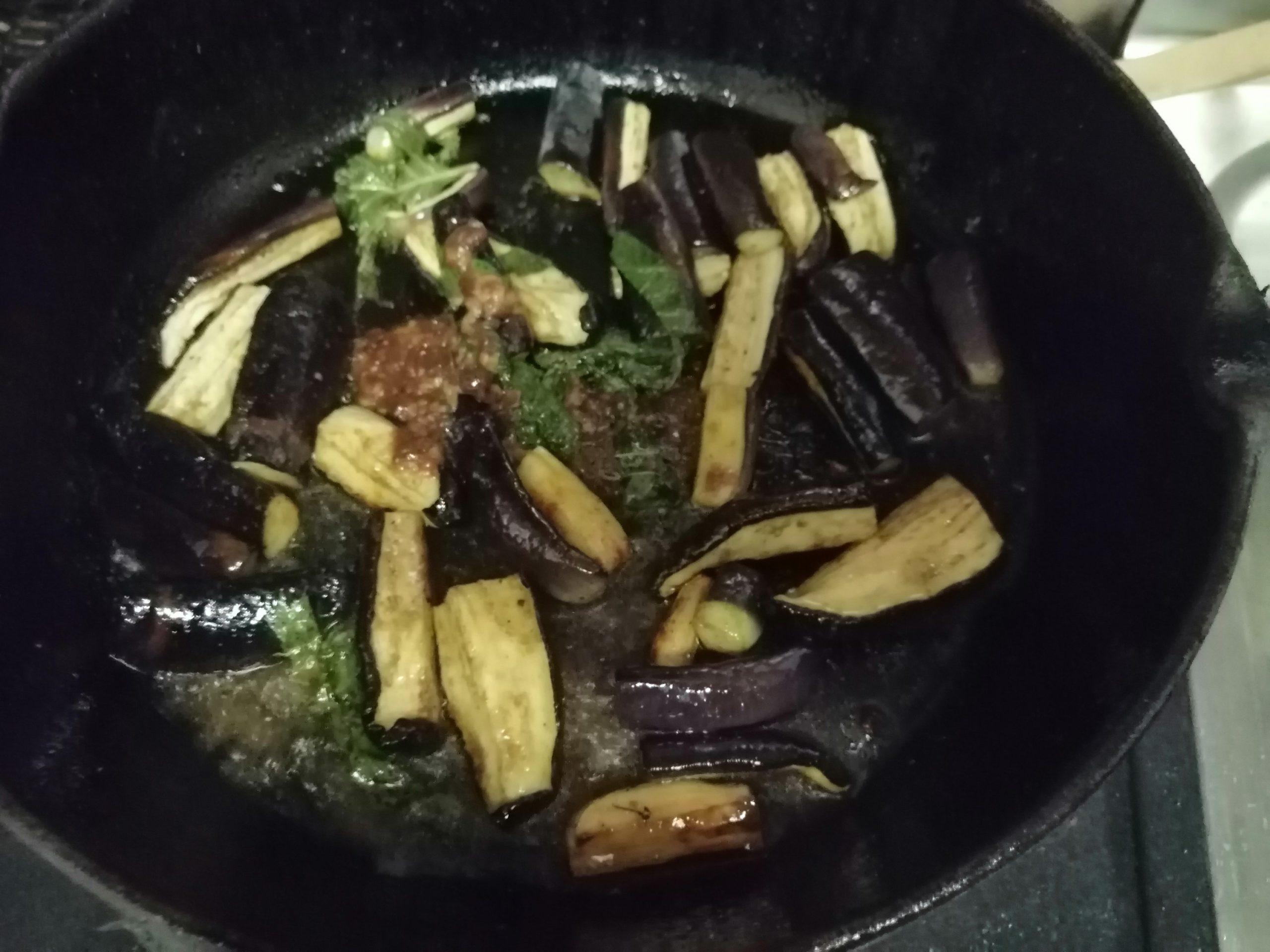 なす干しの炒り煮のレシピ